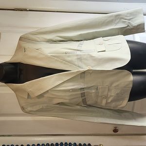 Celery and Red Pin Stripe Blazer Size 14